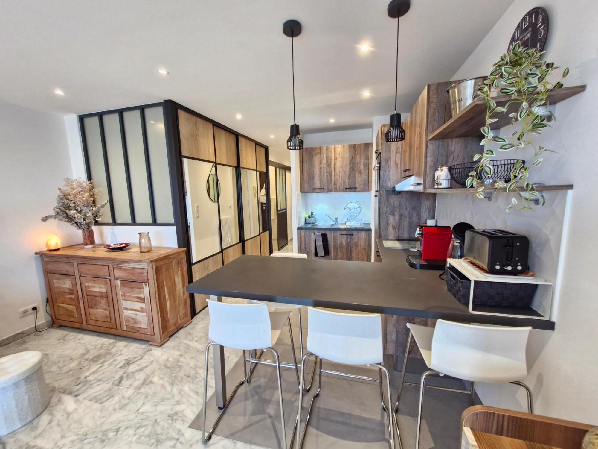 Sunny And Cosy Sea View Studio Антиб Экстерьер фото